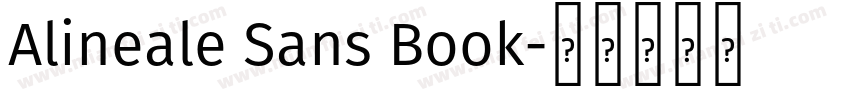 Alineale Sans Book字体转换